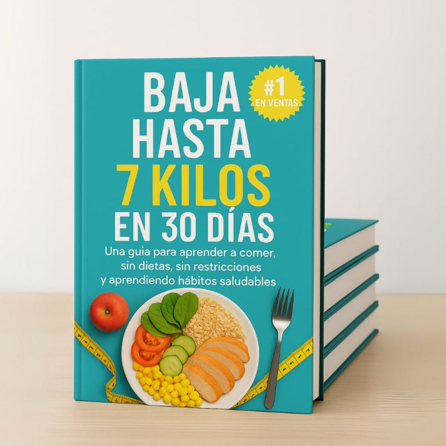 Pack de 3 Ebooks Digitales: Baja hasta 7 kilos en 30 días - El método definitivo para bajar de peso de forma saludable